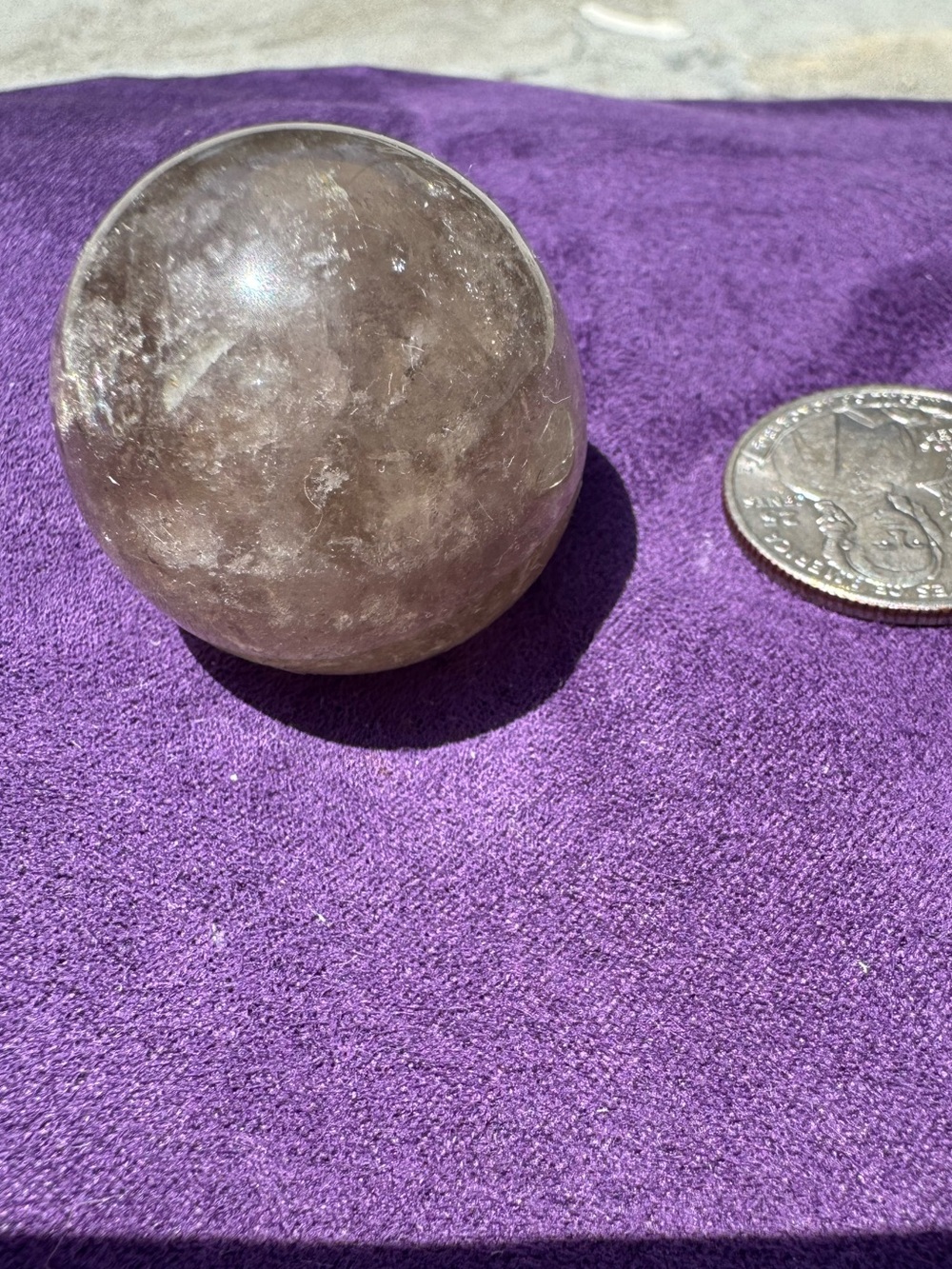 Smoky Quartz Crystal Sphere